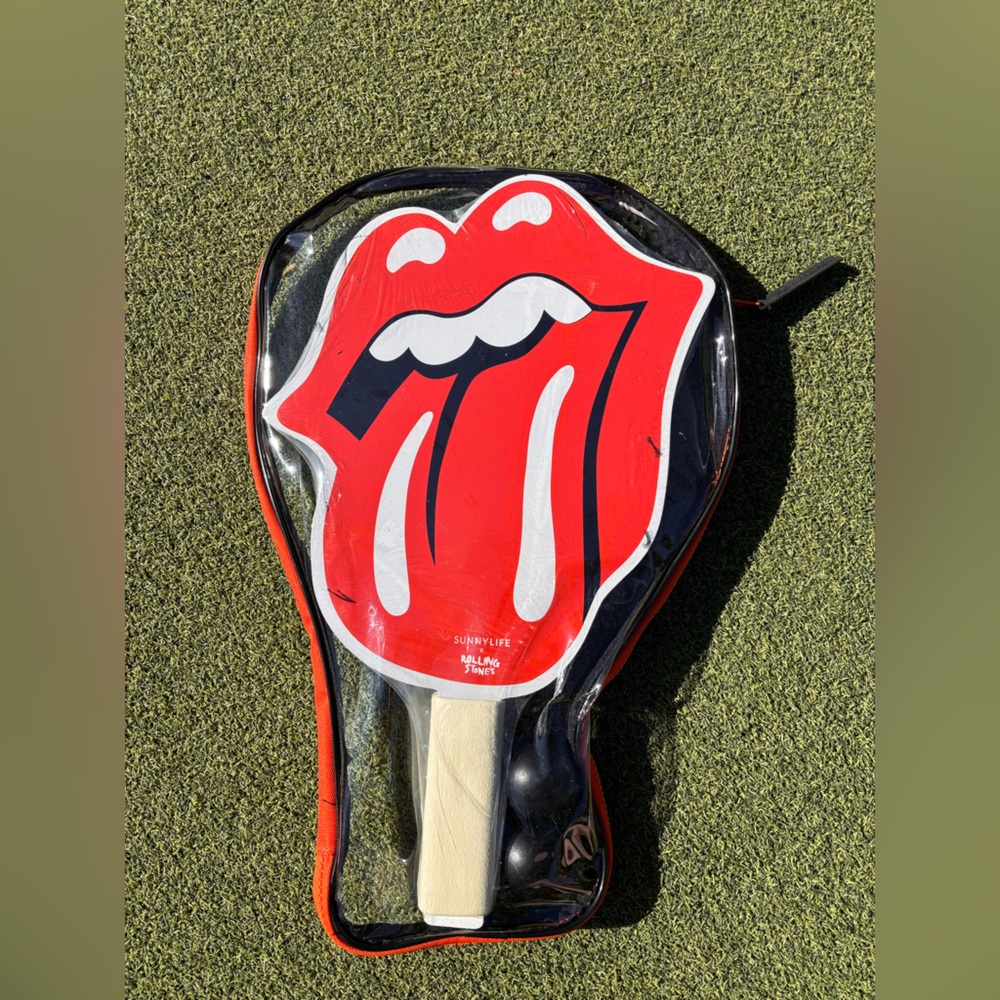 Rolling Stones - Sunny Life Beach Bats with balls in plastic carrying case!